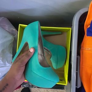 Boutique Turquoise Pumps